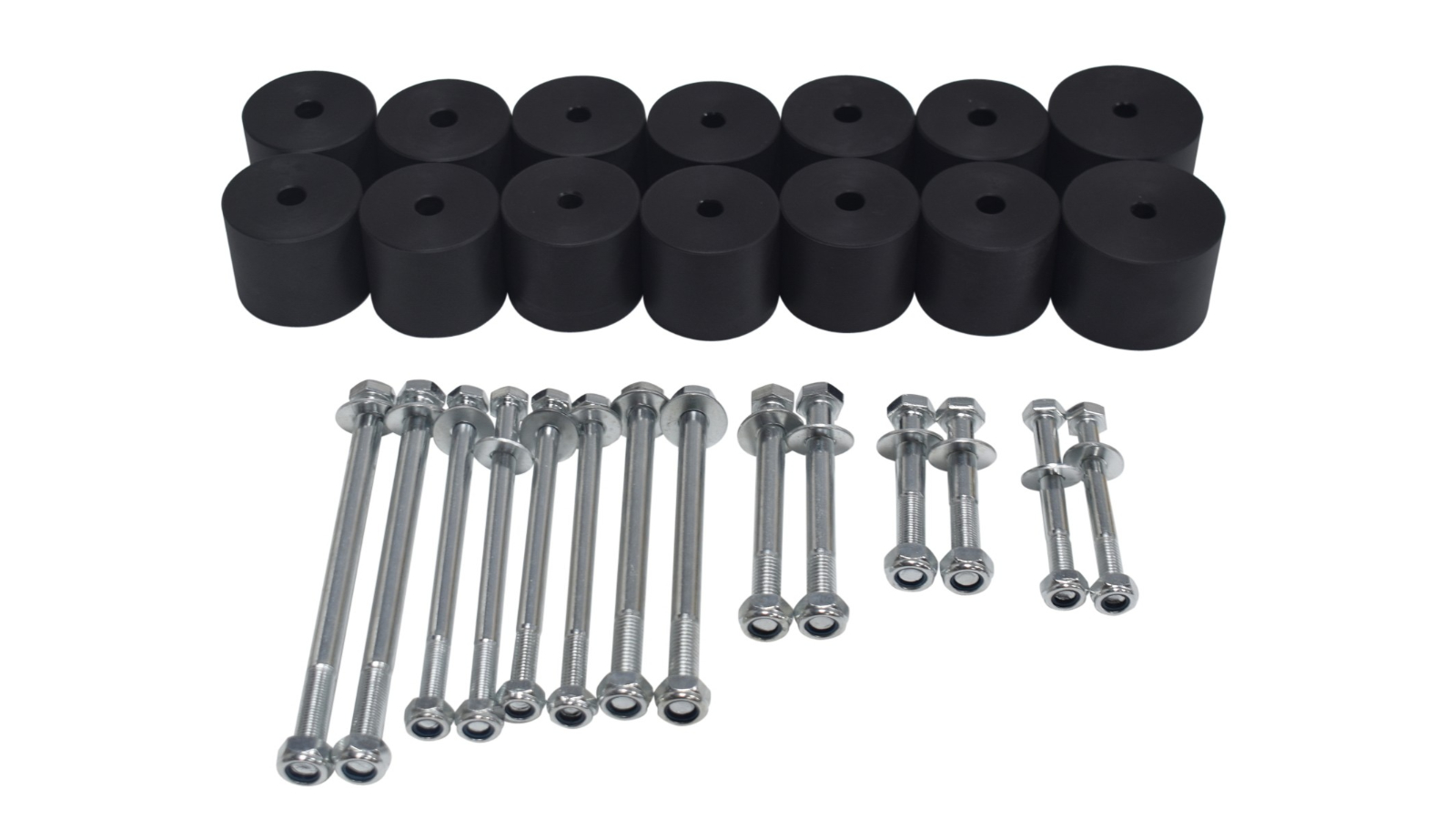 Machter Autoparts Pty Ltd 2inch Body Lift Kit Bolts Blocks Fit for Nissan Navara D22 Dual Cab Tray Tub