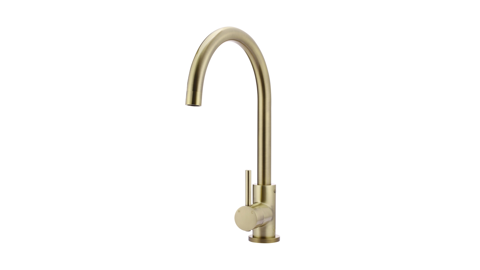 Meir Gooseneck Kitchen Mixer - Tiger Bronze Gold