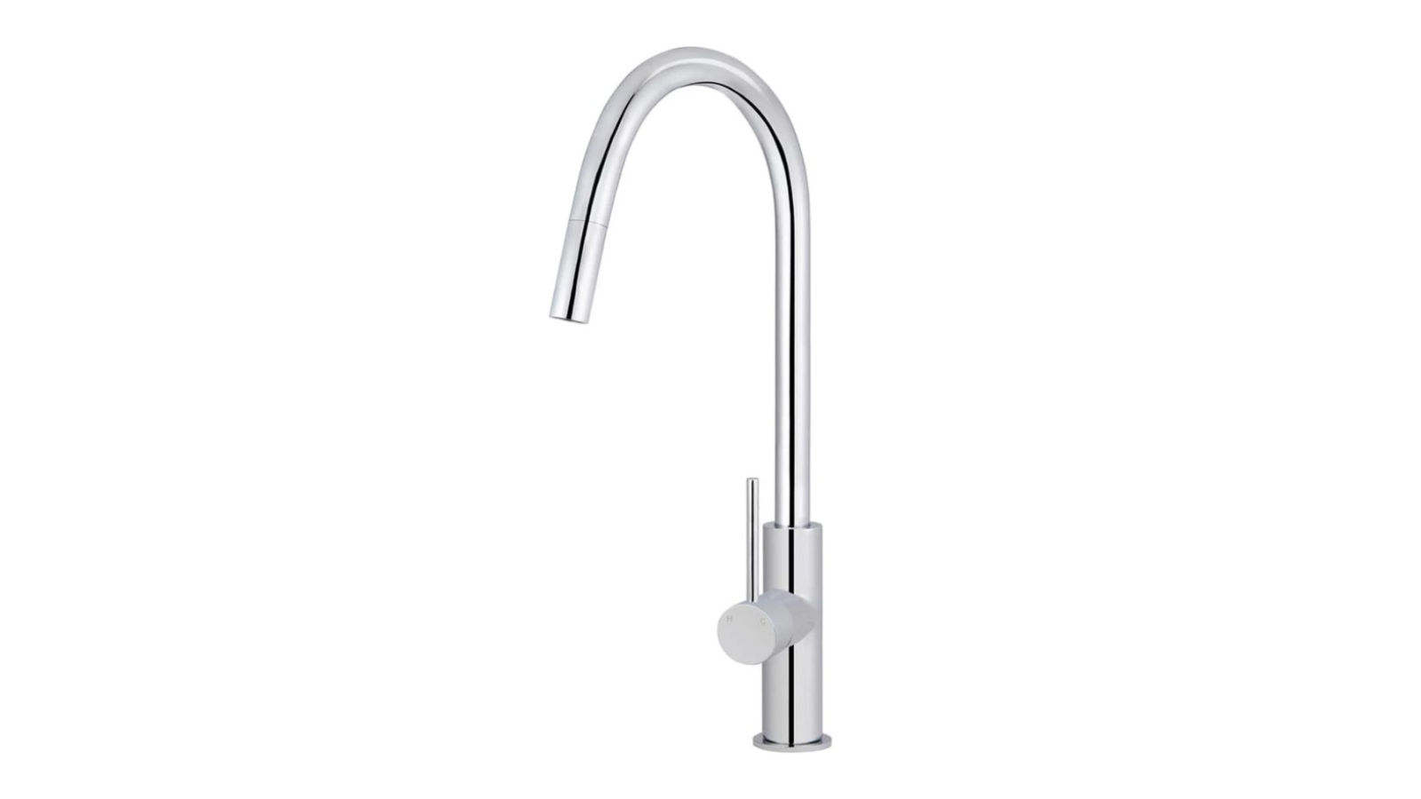Meir Piccola Round Pull Out Kitchen Mixer Tap - Chrome