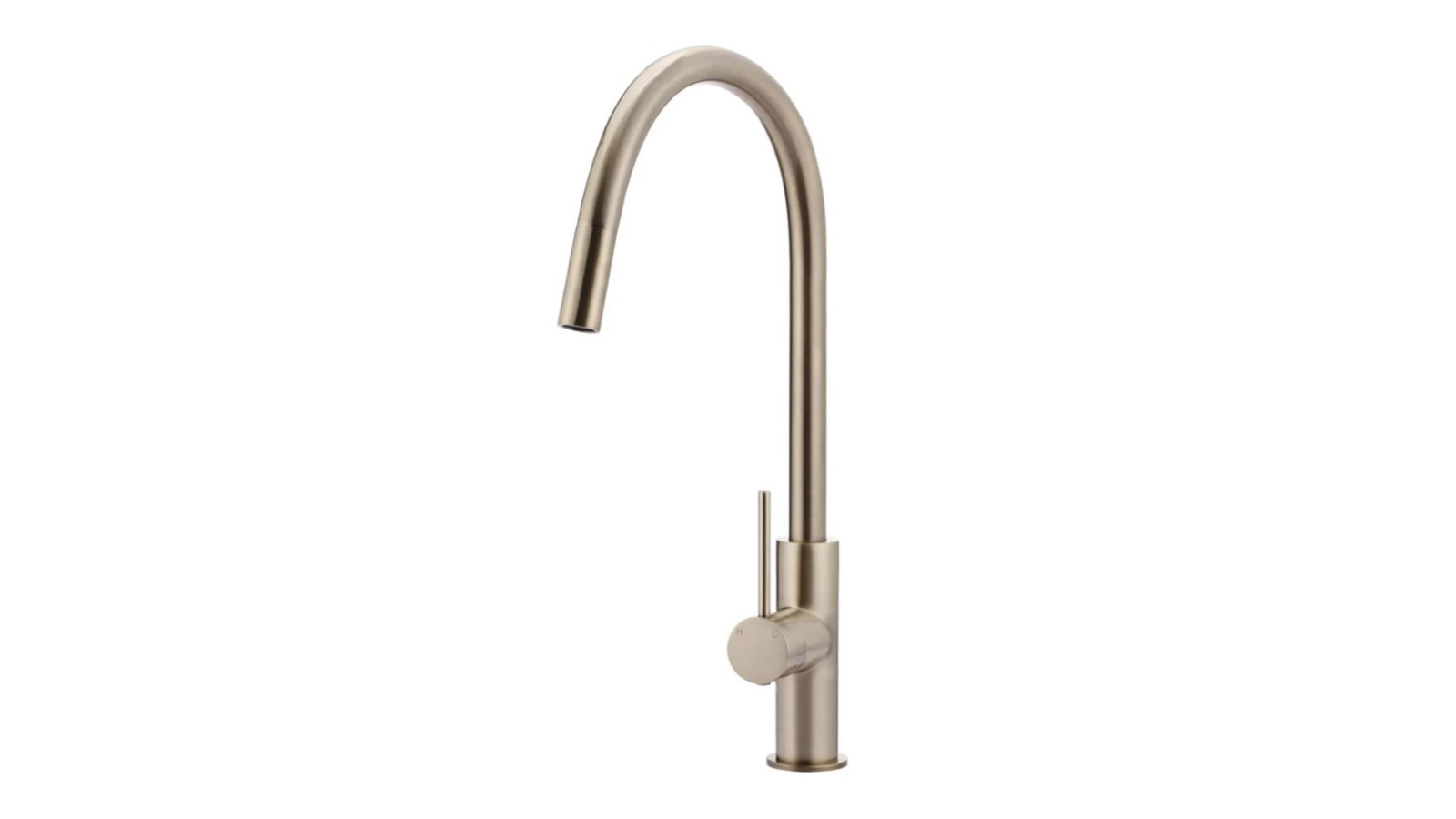 Meir Piccola Round Pull Out Kitchen Mixer Tap - Champagne