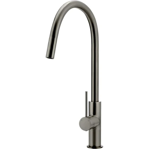 Meir Piccola Round Pull Out Kitchen Mixer Tap - Shadow