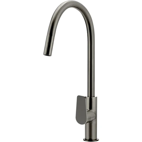 Meir Paddle Round Piccola Pull Out Kitchen Mixer Tap - Shadow