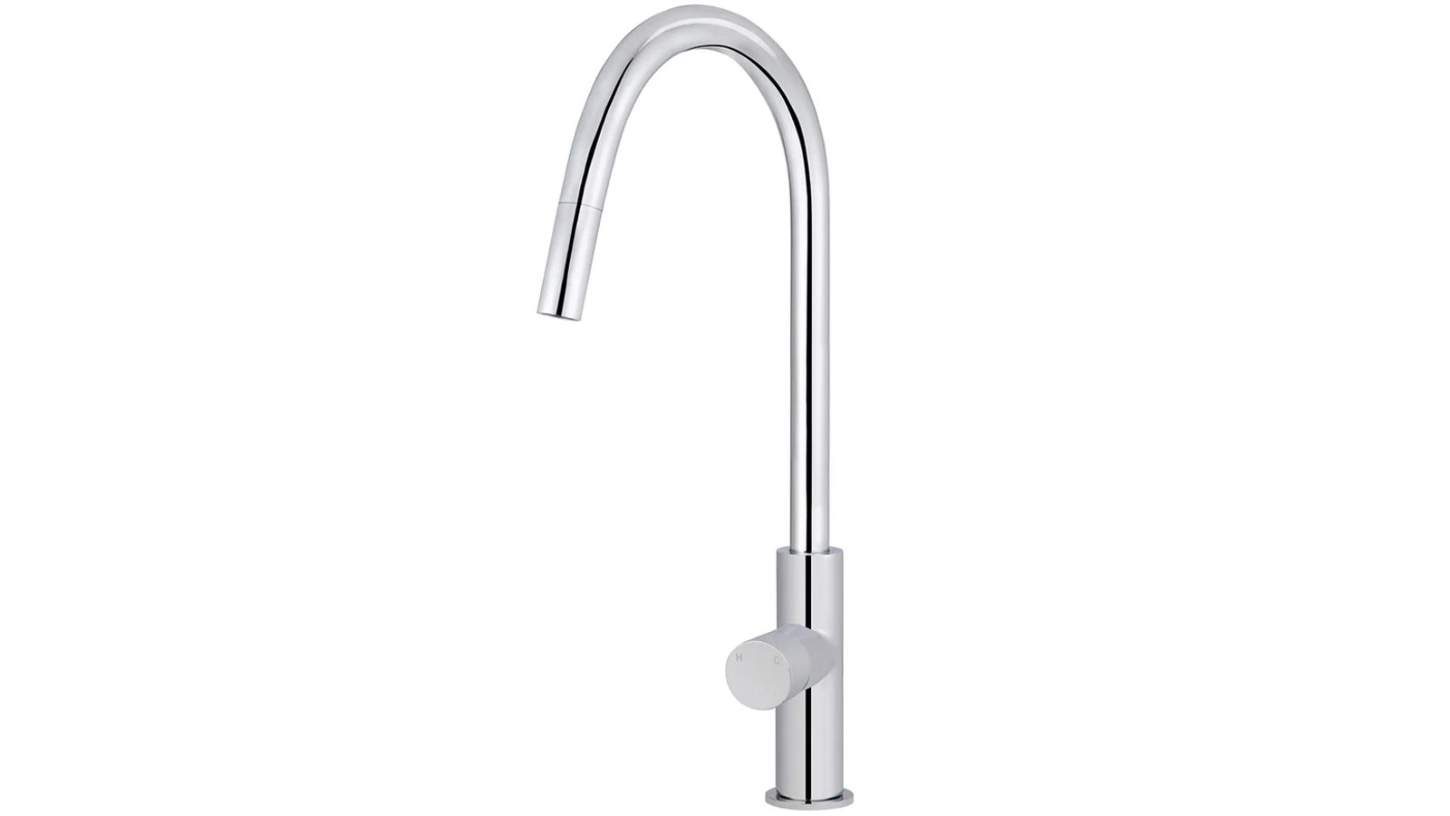 Meir Round Pinless Piccola Pull Out Kitchen Mixer Tap - Chrome