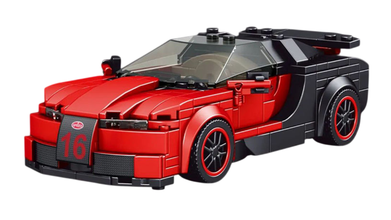 Mould King 370 Piece Speed Champions Red No. Willon Racers Car Toy