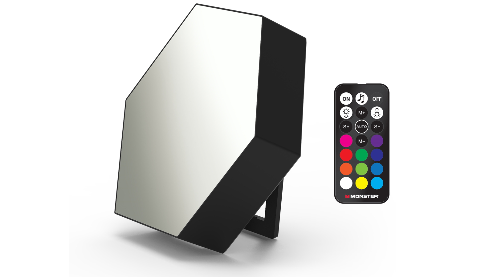Monster Sound Reactive Multi-Colour 3D Mirror Light with Remote Control
