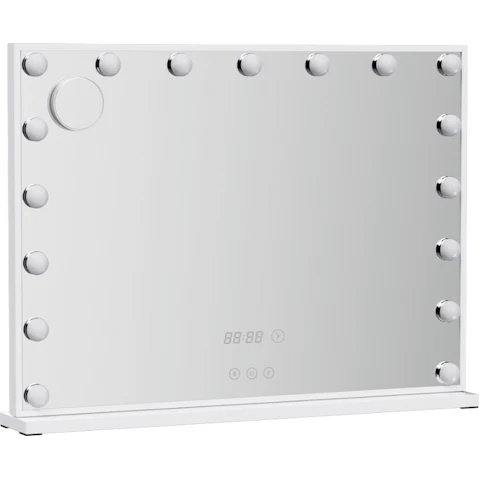 Embellir Makeup Mirror 80x60cm Hollywood Vanity White