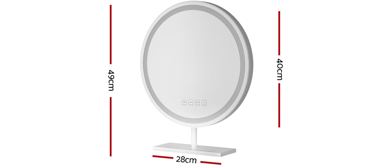 Embellir Make up Mirror 40cm Harvey Norman