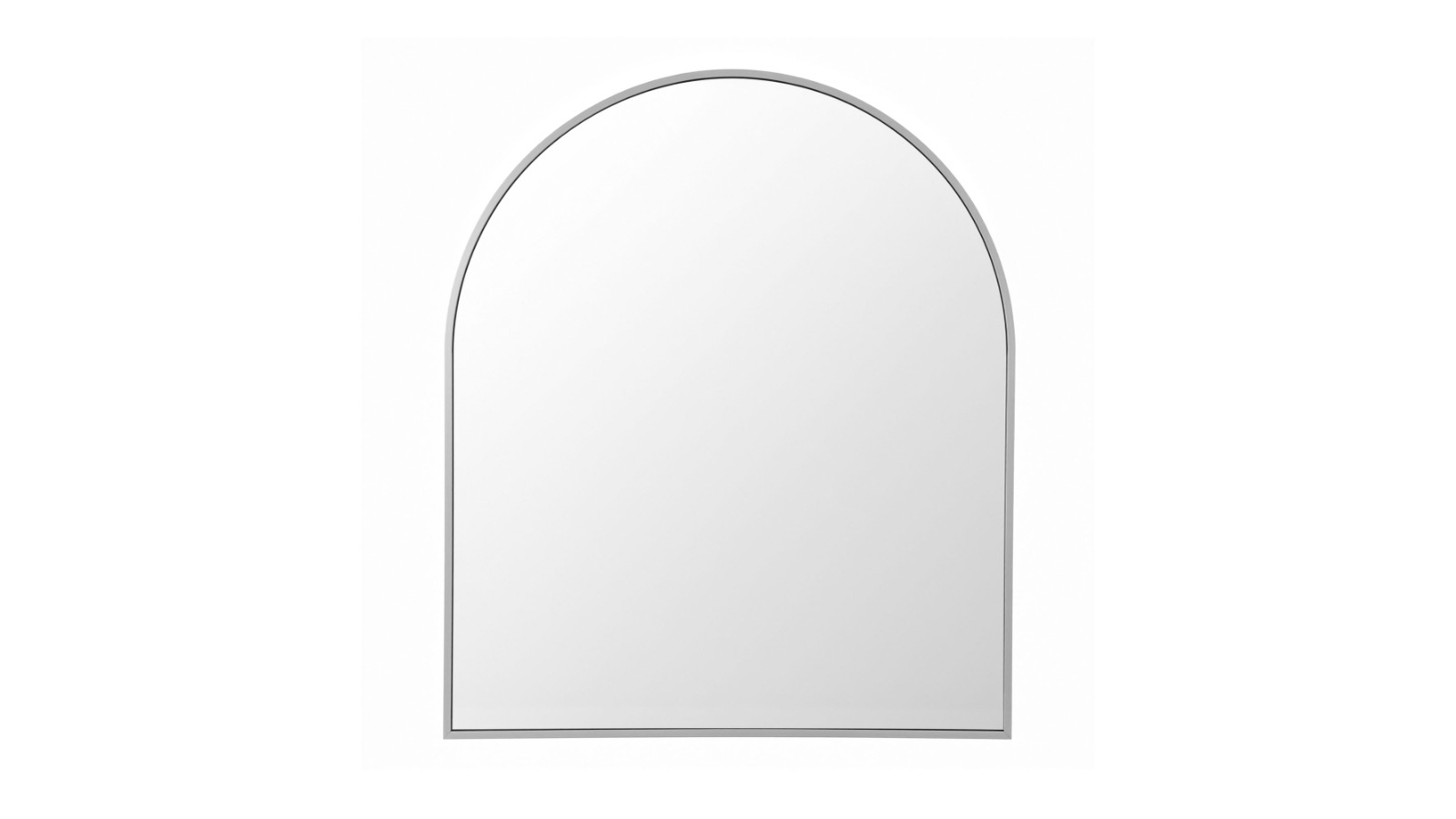 Embellir Silver Frame Decorative Arch Wall Mirror - 86 x 81cm