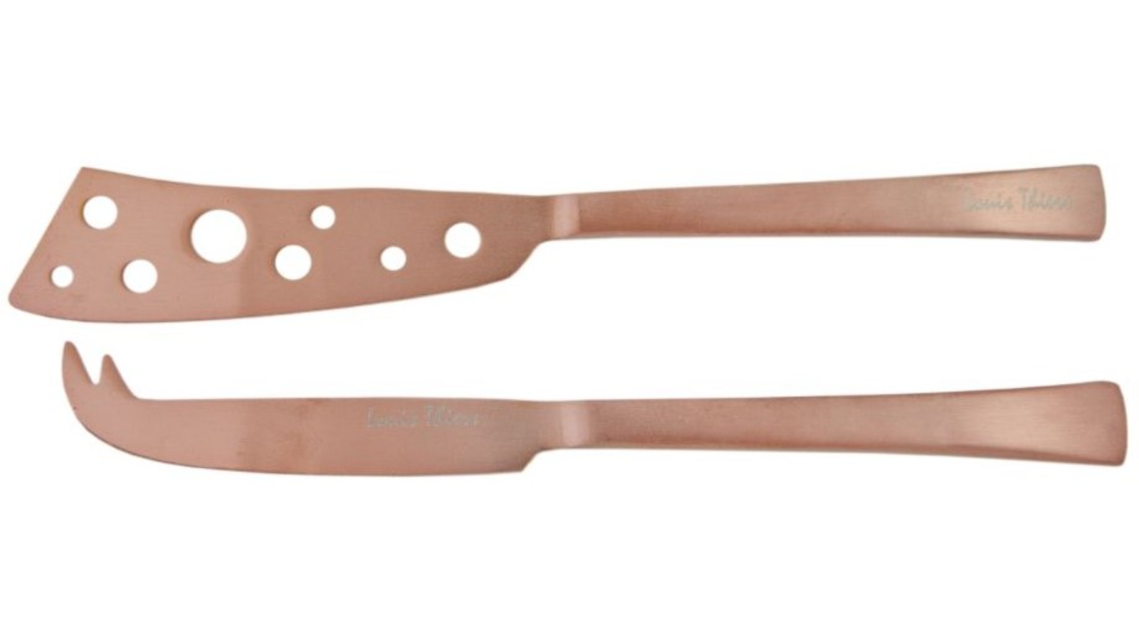 Laguiole by Louis Thiers 2 Piece Belle Cheese Knives Set - Rose gold