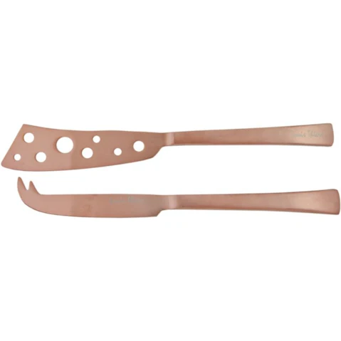 Laguiole by Louis Thiers 2 Piece Belle Cheese Knives Set - Rose gold