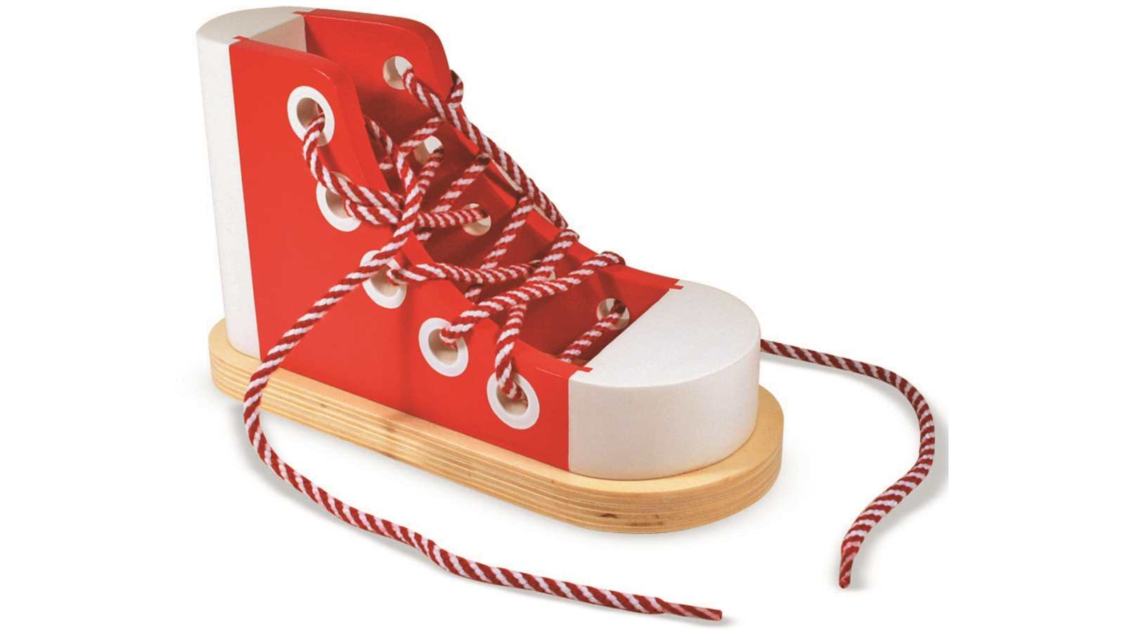 Melissa and Doug Wooden Lacing Sneaker
