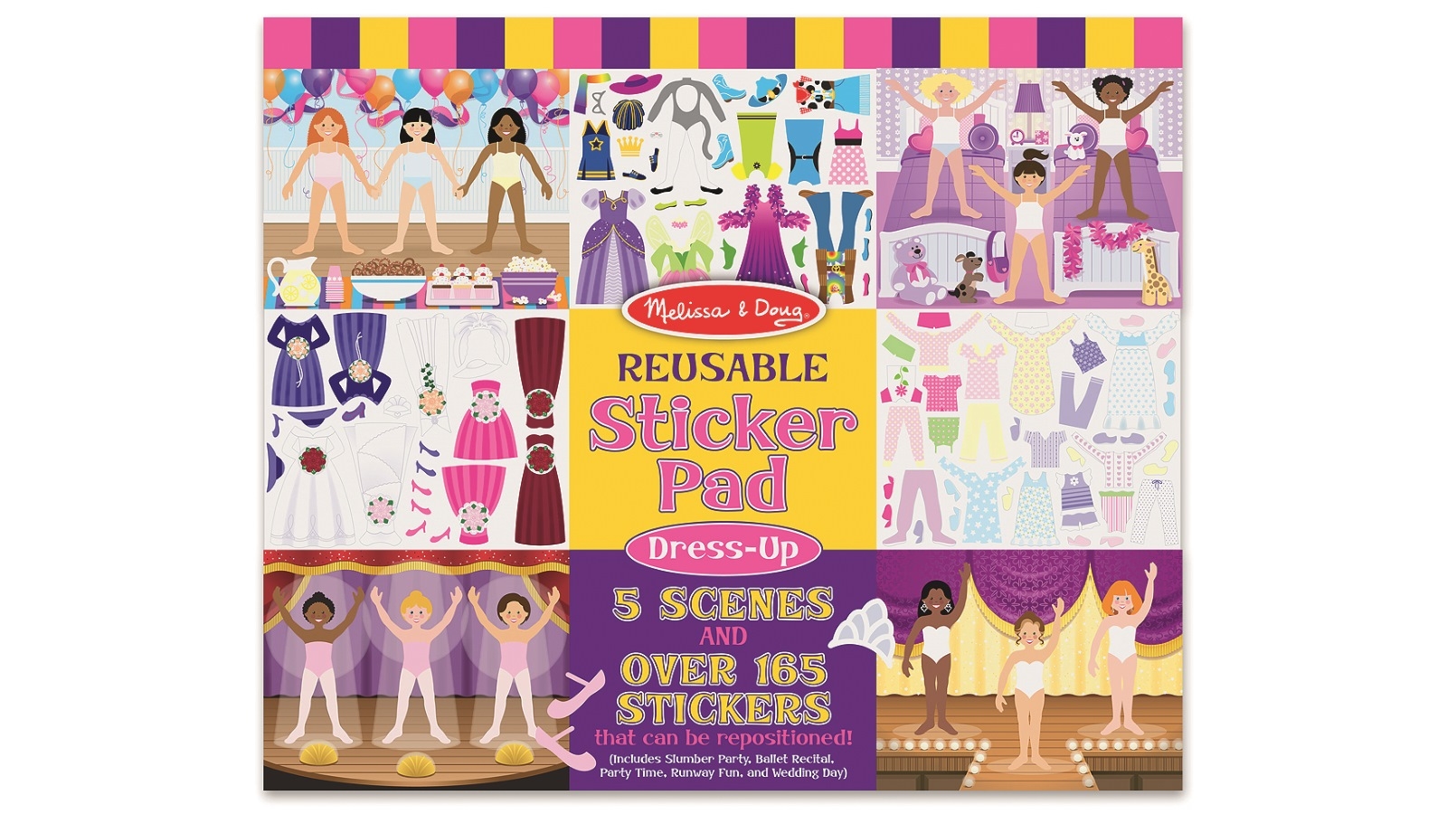 Melissa & Doug Reusable Sticker Pad - Dress-Up