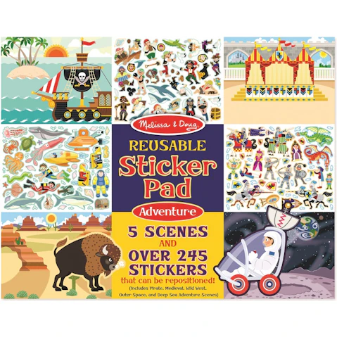 Melissa and Doug Reusable Sticker Pad - Adventure Pad