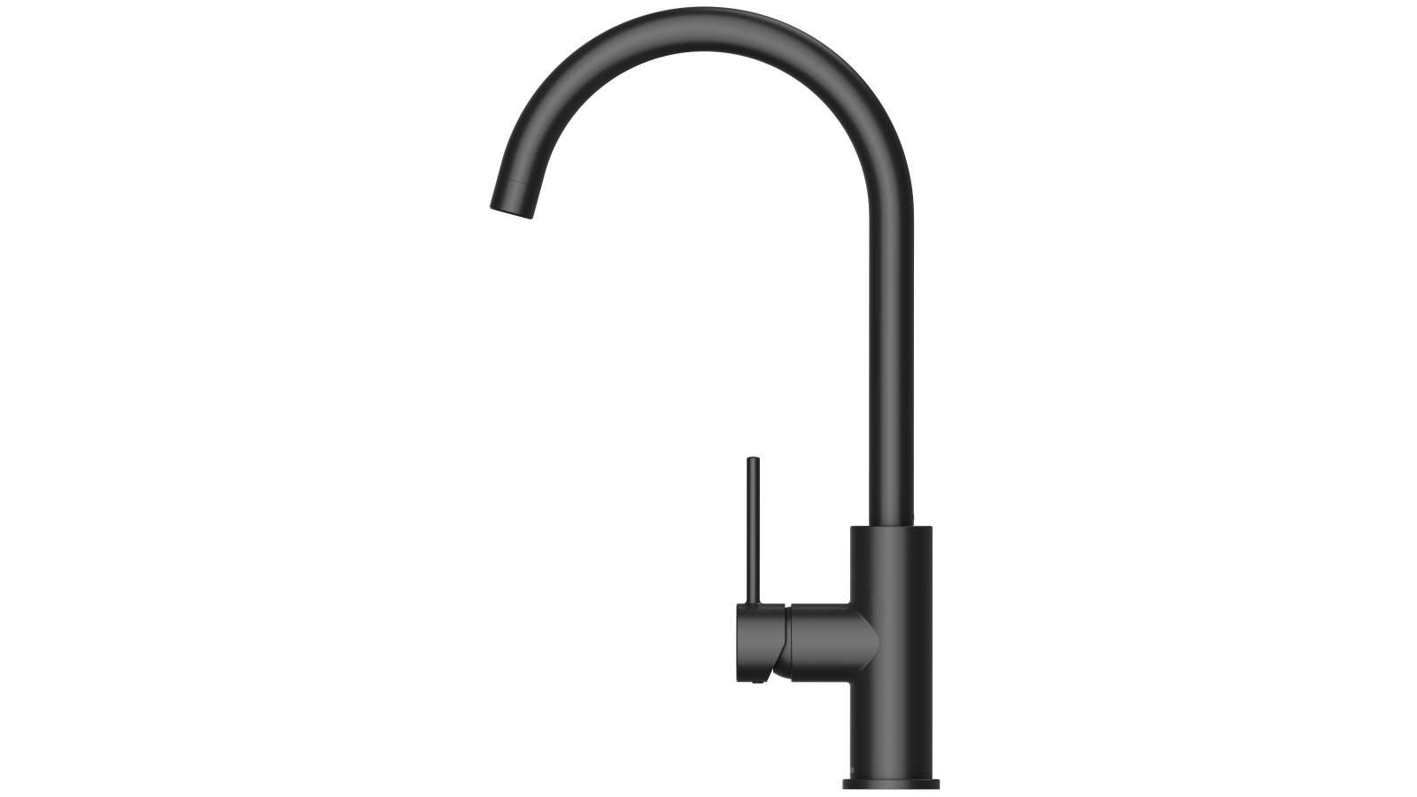 Methven Minimalist MK2 Gooseneck Sink Mixer Matte Black Harvey Norman