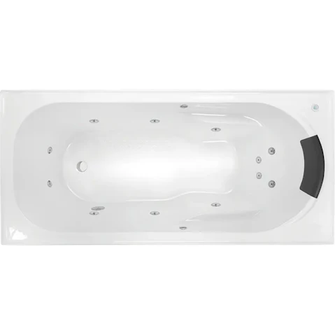 Decina Modena 1635 Contour 10-Jet Spa Bath - Gloss White