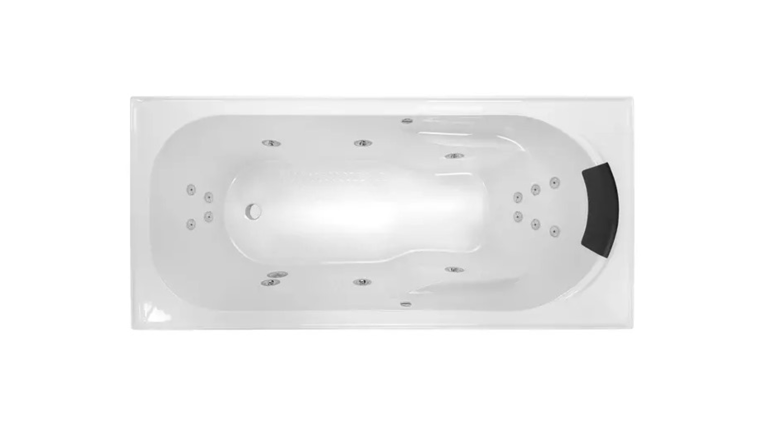 Decina Modena 1785 Dolce Vita 16-Jet Spa Bath - Gloss White