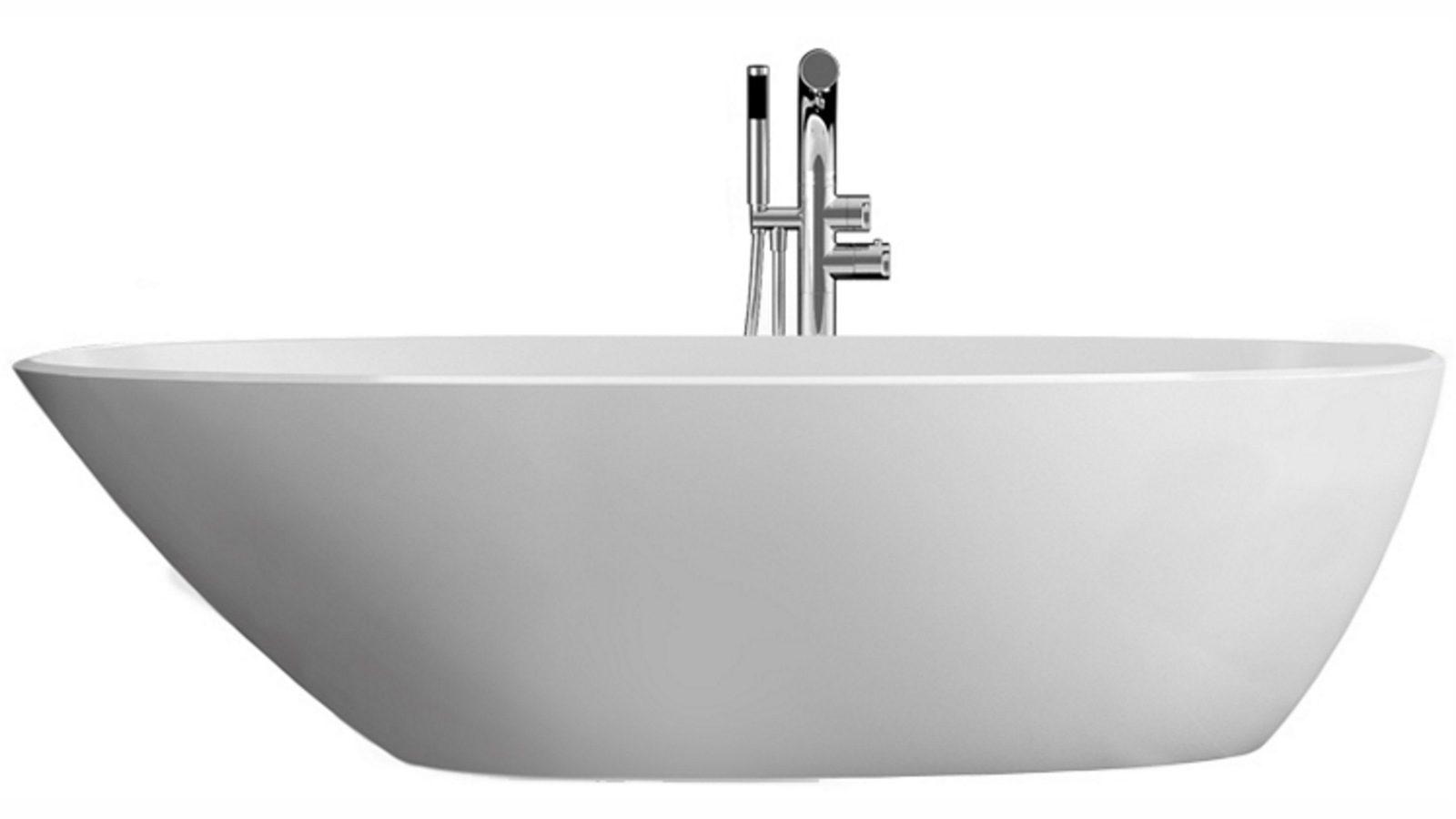 Victoria + Albert Mozzano 2 1685mm Freestanding Bath - Matte Stone White
