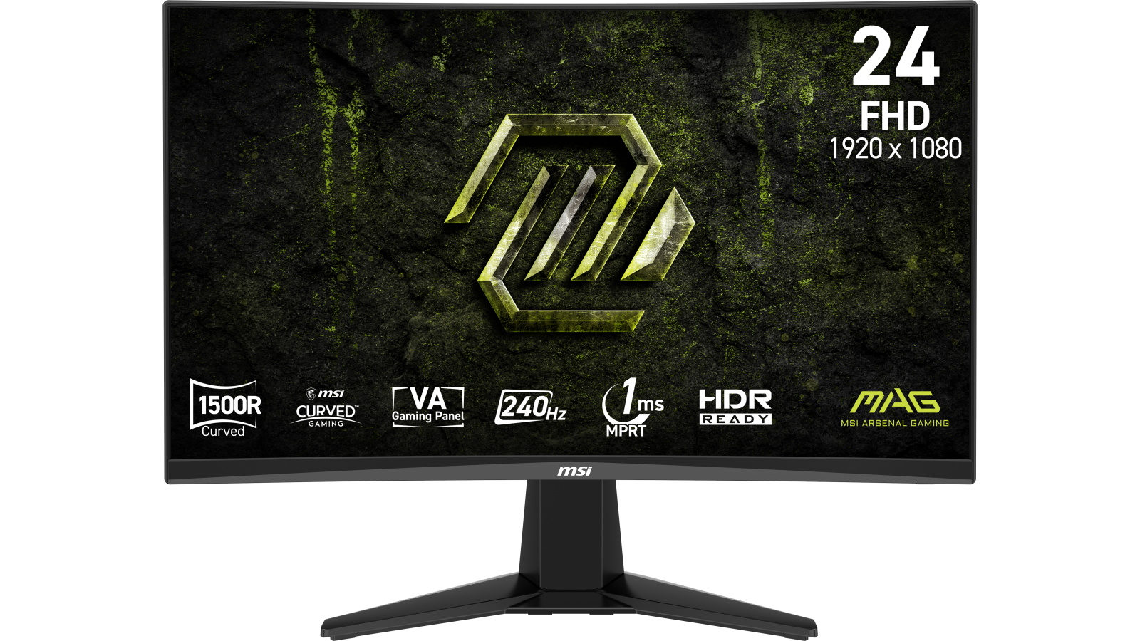 MSI 23.6-inch MAG 245C FHD 240Hz Curved Gaming Monitor - Black