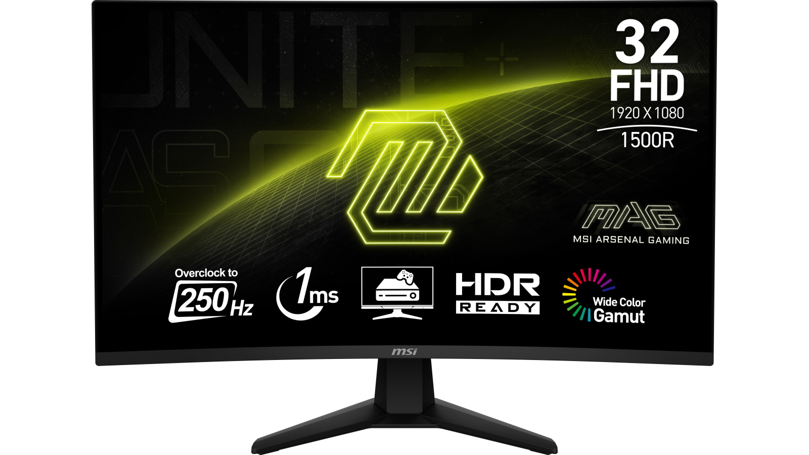 MSI MAG 32C6X 31.5-inch FHD 250Hz Curved Gaming Monitor