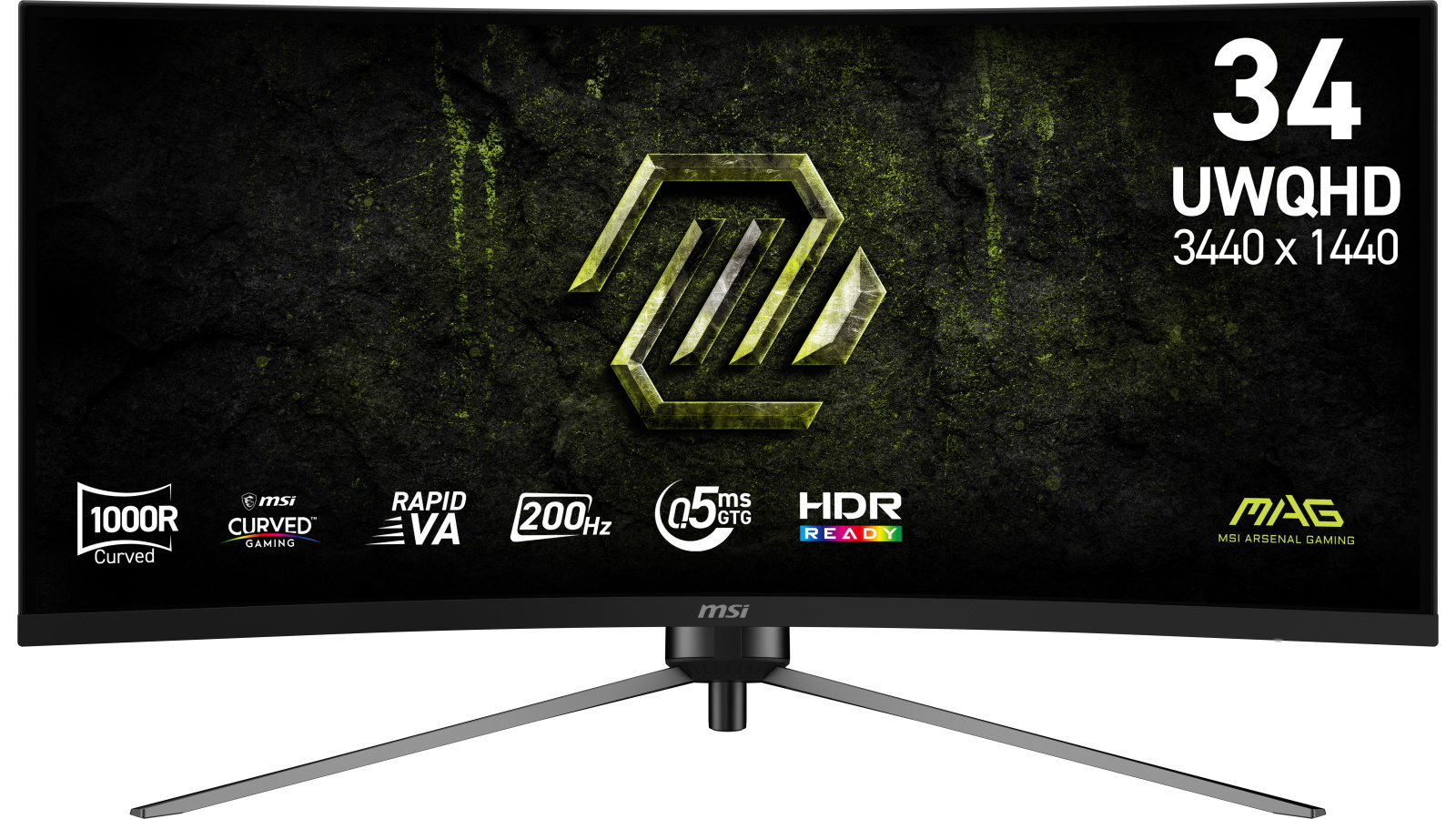 MSI MAG 345CQRF E20 34-inch UWQHD 200Hz Curved Gaming Monitor