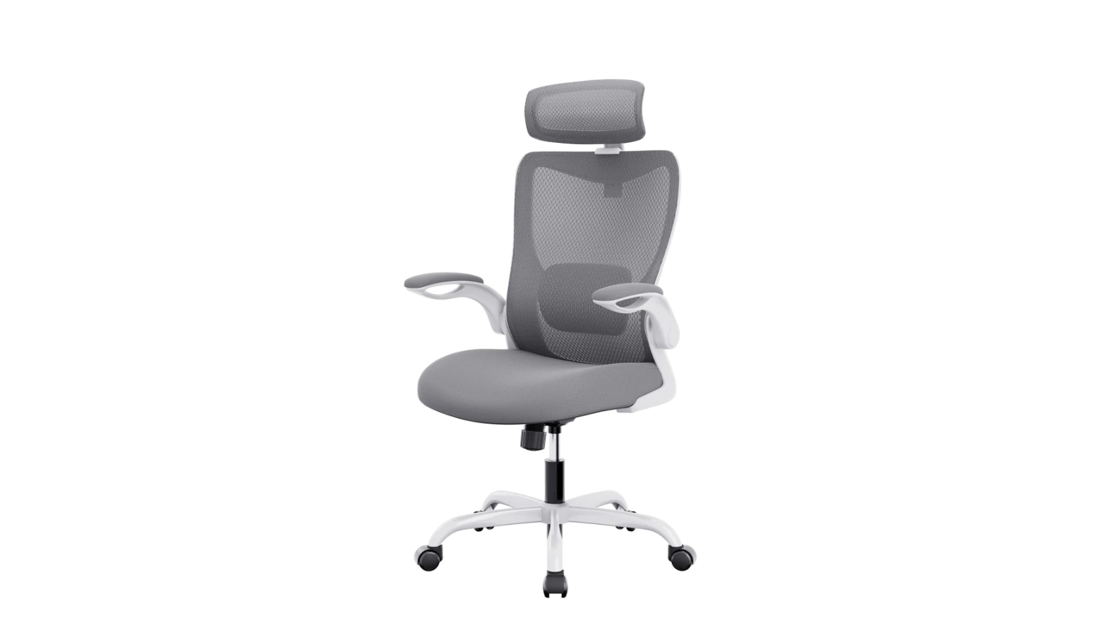 Maestro Furniture Mesh Ergonomic High Back Flipped Armrest Office Chair - Grey