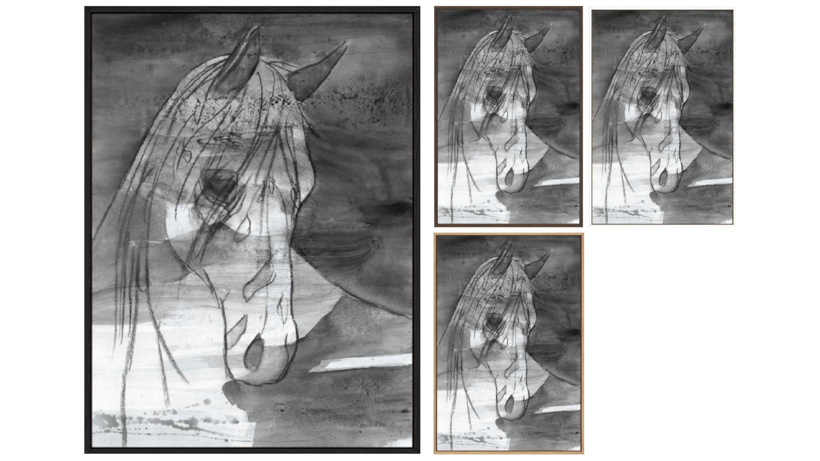 La Grolla Moonlight BW Gallery Wall Art