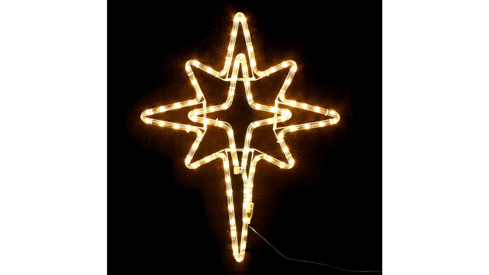 Jingle Jollys 90 LED Christmas Lights Bethlehem Motif Star - 57cm
