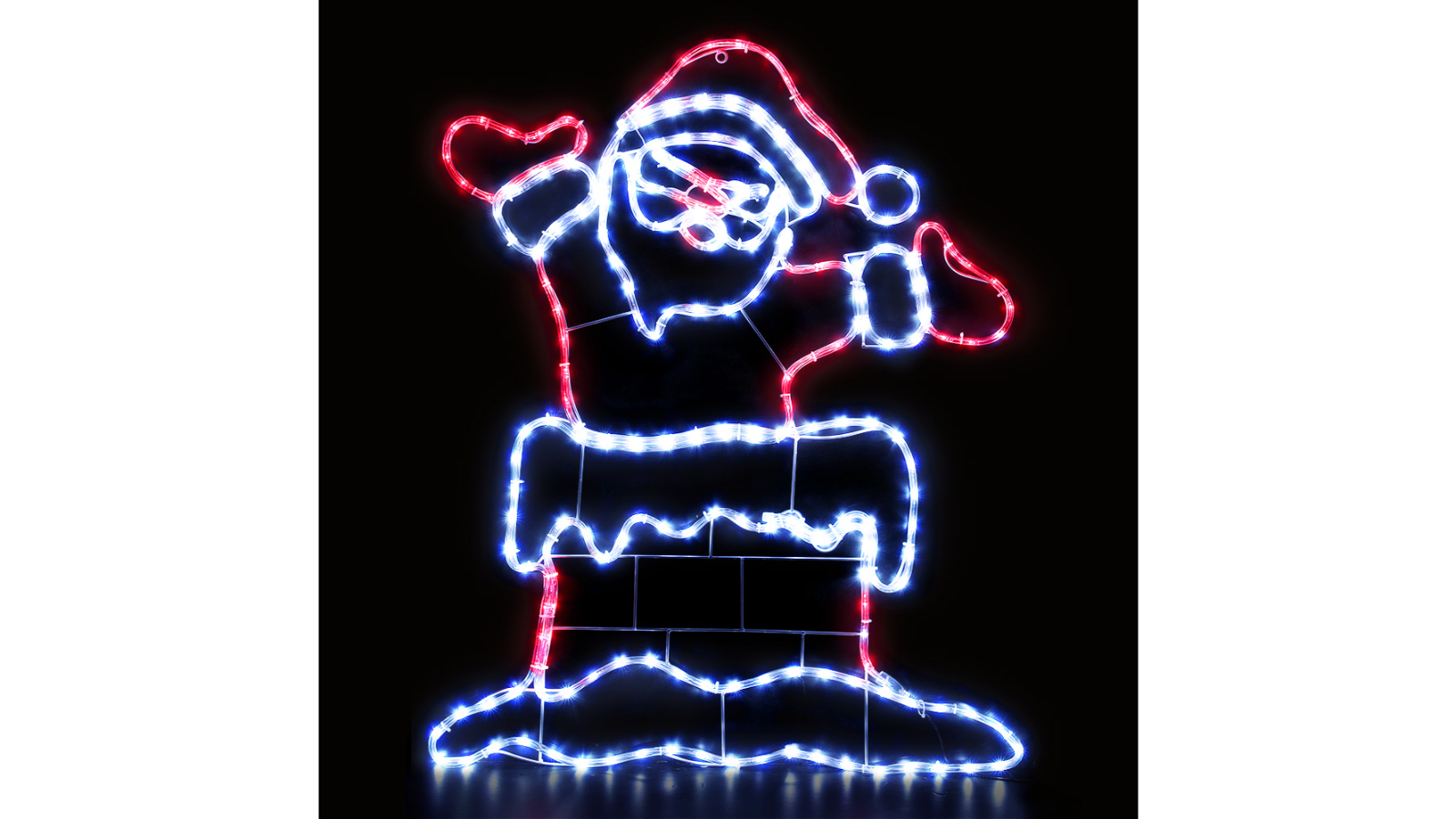 Jingle Jollys 101cm LED Christmas Santa Light Outdoor Decoration - Multicoloured