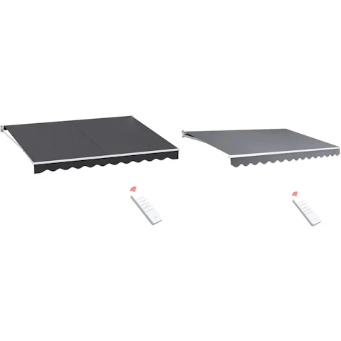 Instahut Retractable 4mx3m Folding Arm Awning Motorised Sunshade