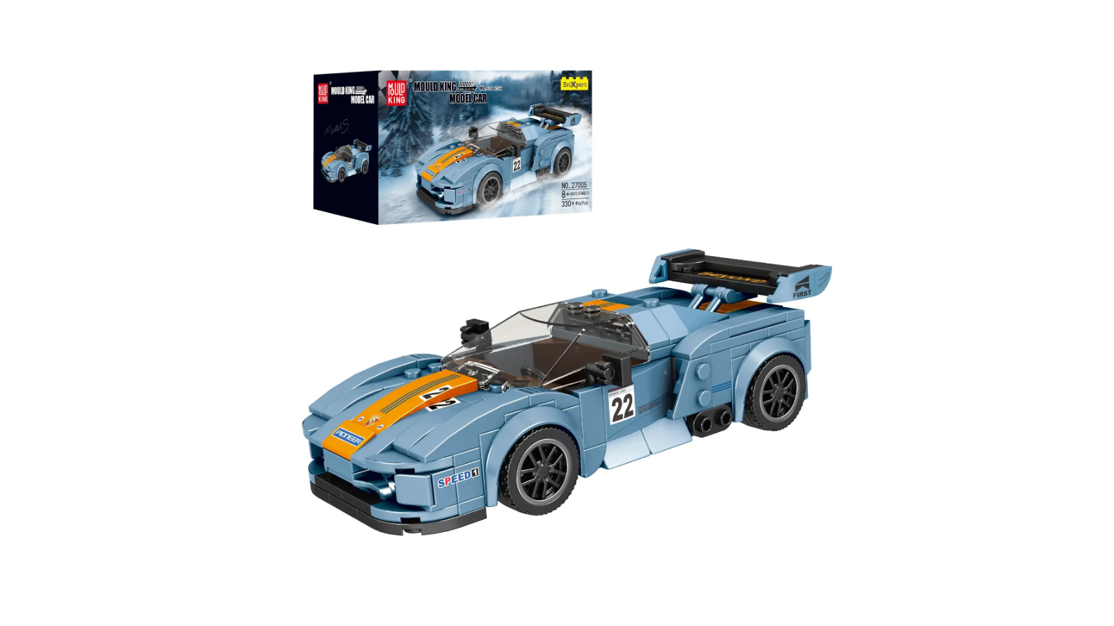 Mould King 330 Piece Porsche 918 RSR Building Block Toy