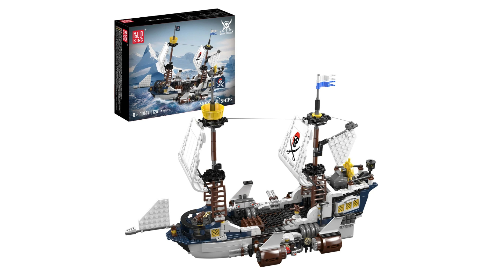 Mould King 1281 Piece Savior Ship Model Building Set