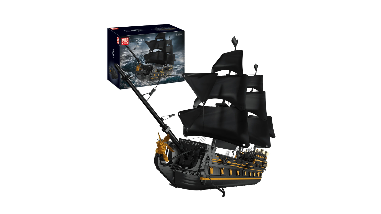 Mould King 5266 Piece Pirates Ship Model Building Block Kit