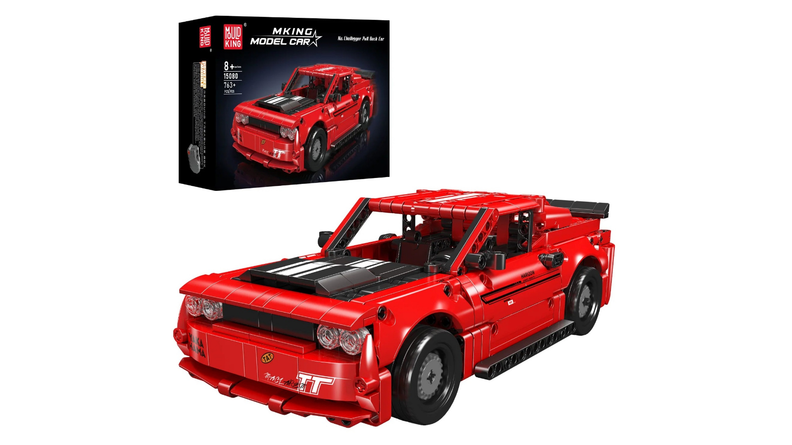 Mould King 763 Piece Challenger American Muscle Car Model Building Set
