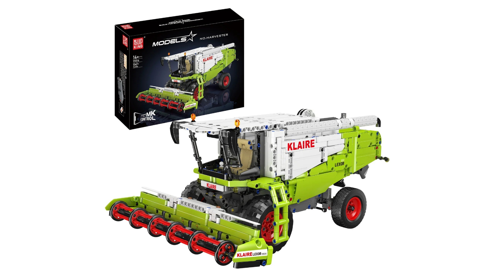 Mould King 1347 Piece Claas Lexion 760 Harvester Building Set