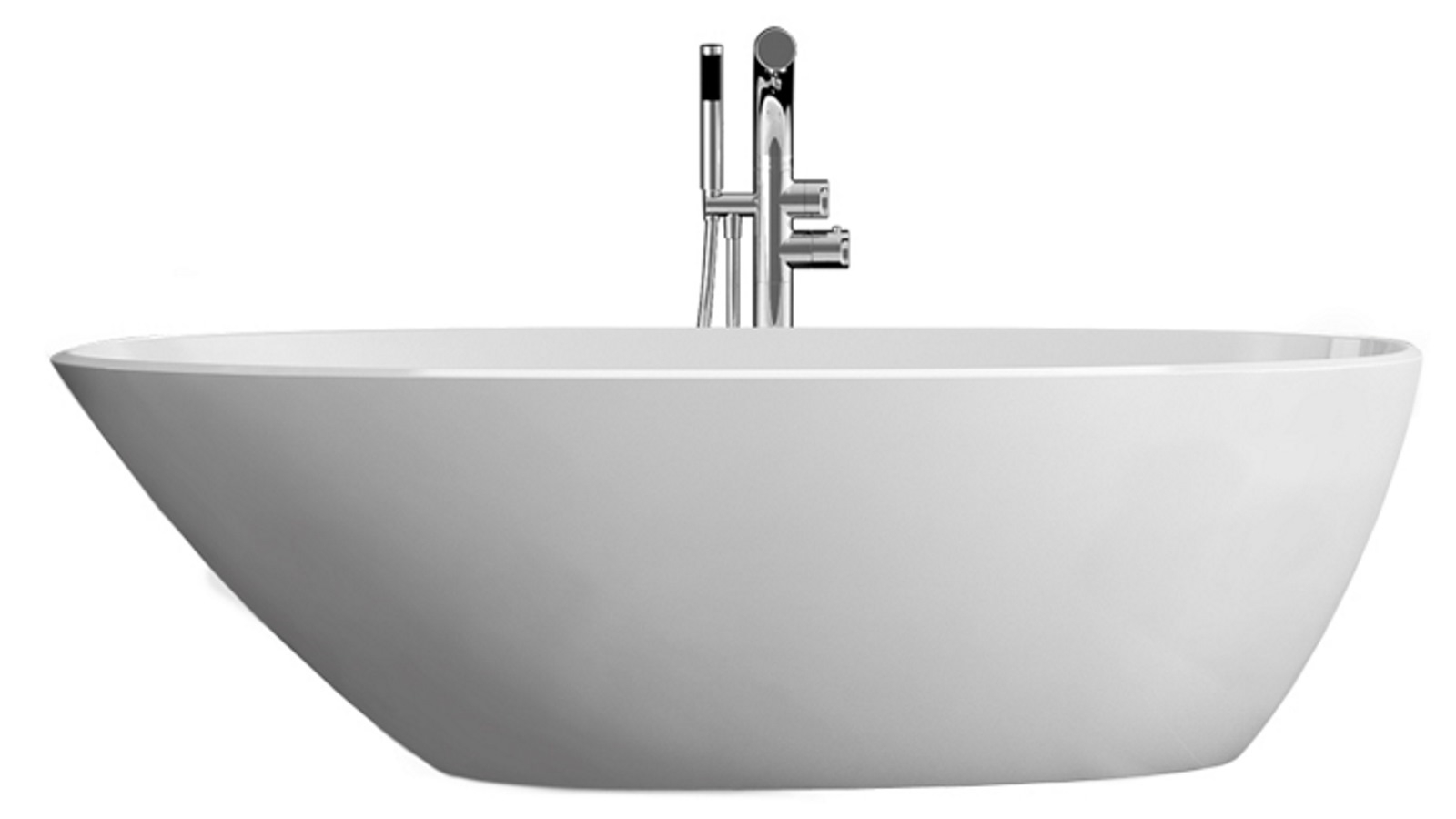 Victoria + Albert Mozzano 1645mm Freestanding Bath - Gloss White
