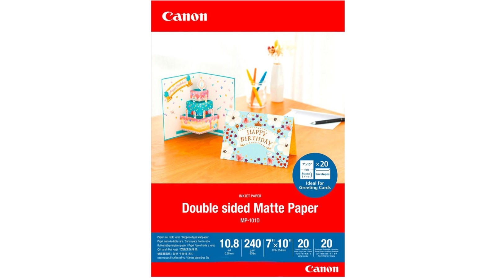 Canon MP-101D Double Sided Matte 240g/m² 20st • Pris