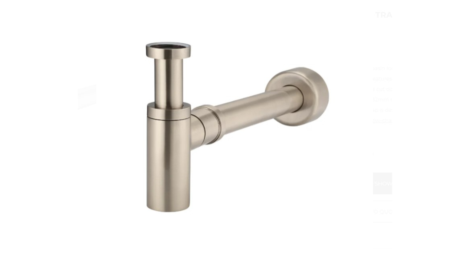 Meir 32mm Basin Waste and 40mm Outlet Round Bottle Trap - Champagne