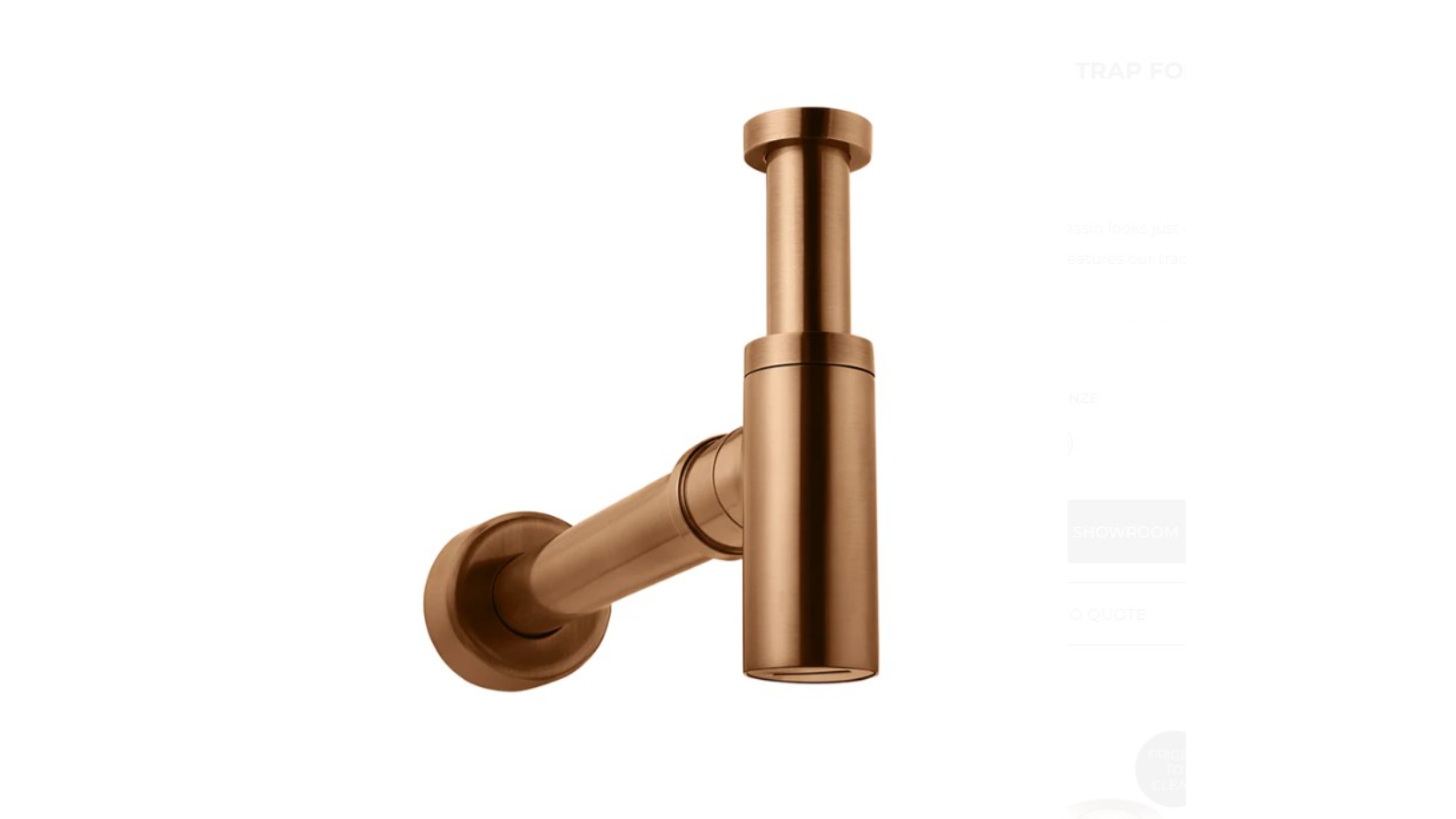 Meir 32mm Basin Waste and 40mm Outlet Round Bottle Trap - Lustre Bronze