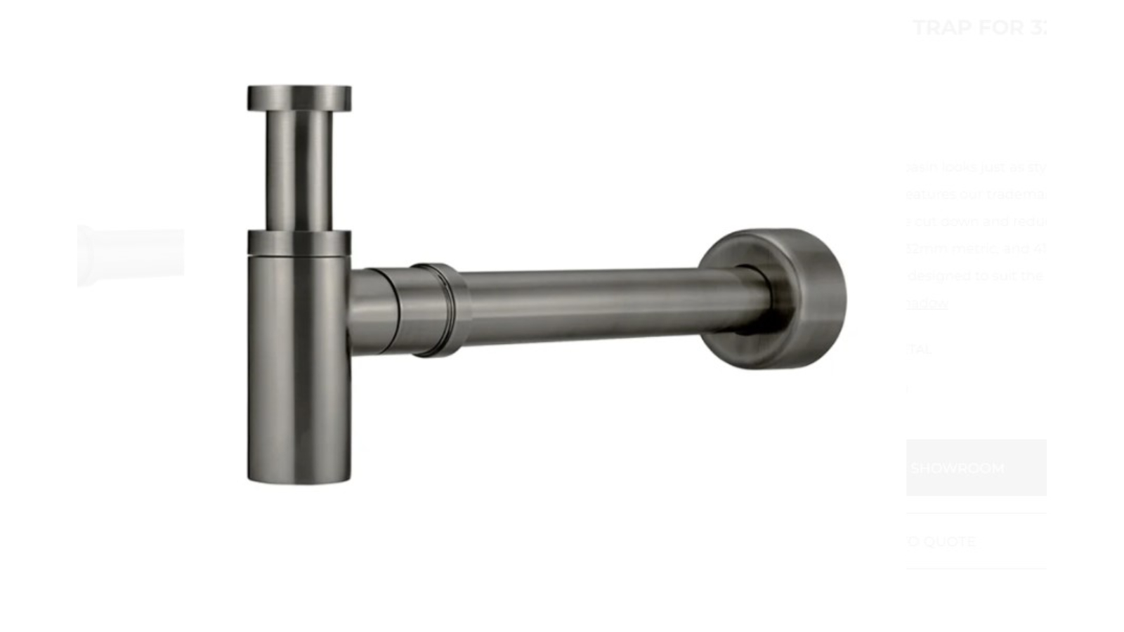 Meir 32mm Basin Waste and 40mm Outlet Round Bottle Trap - Gunmetal