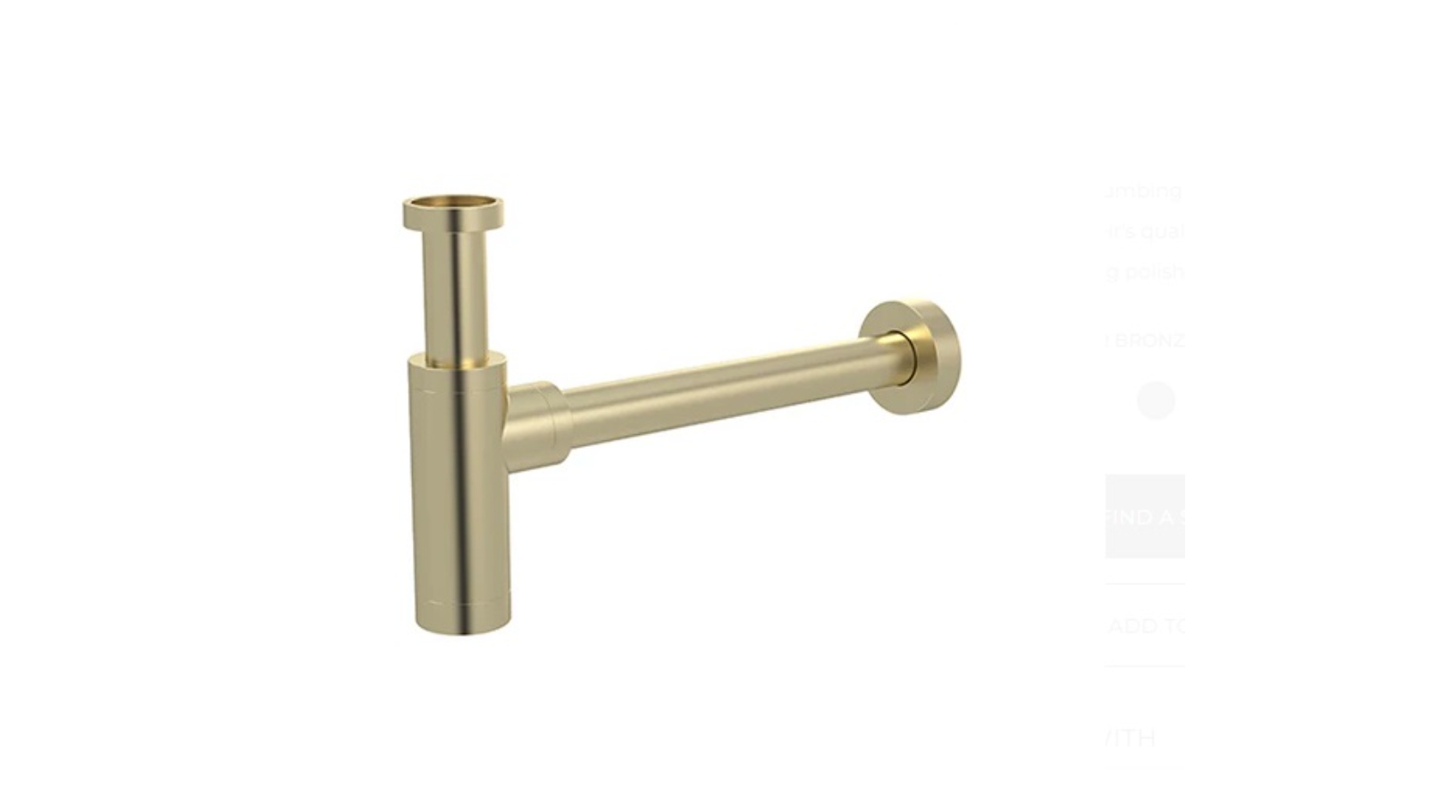 Meir 32mm Round Bottle Trap for Basin Waste - Tiger Bronze