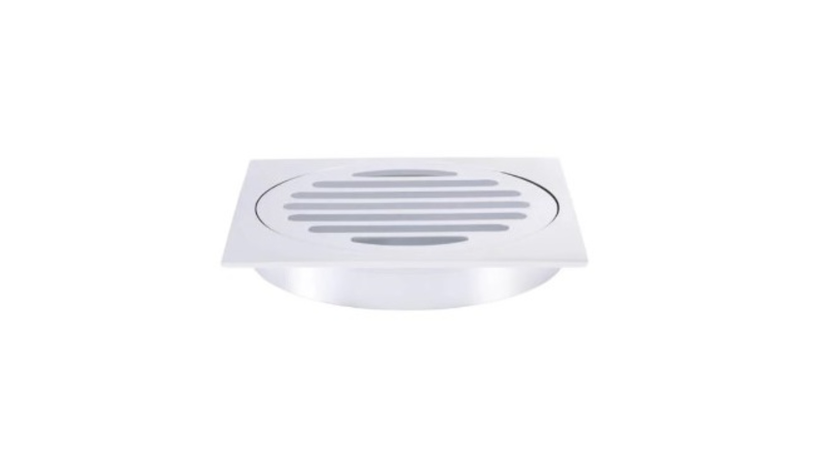 Meir 100mm Square Floor Grate Shower Drain Outlet - Chrome