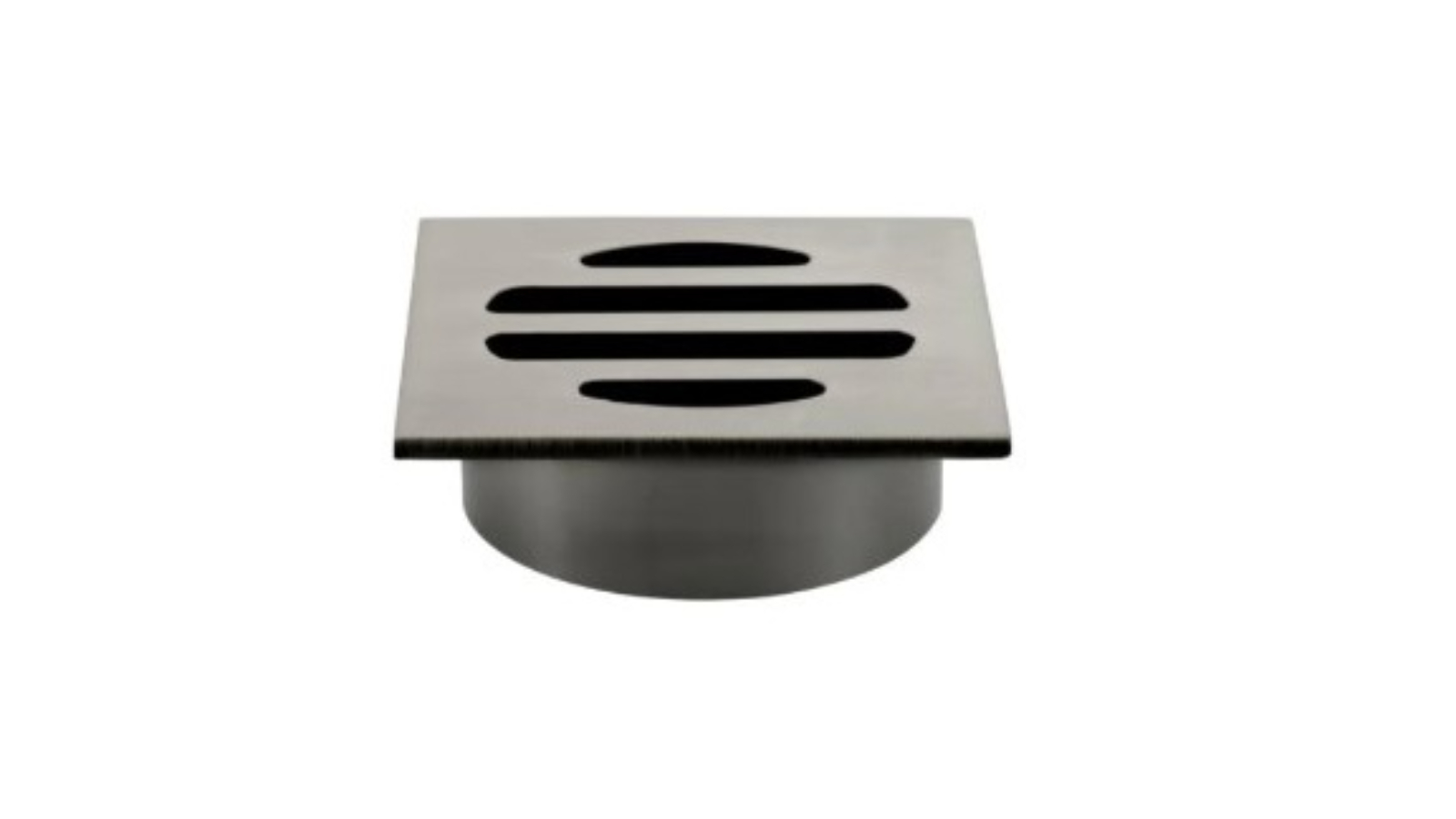 Meir 50mm Square Floor Grate Shower Drain Outlet - Gunmetal
