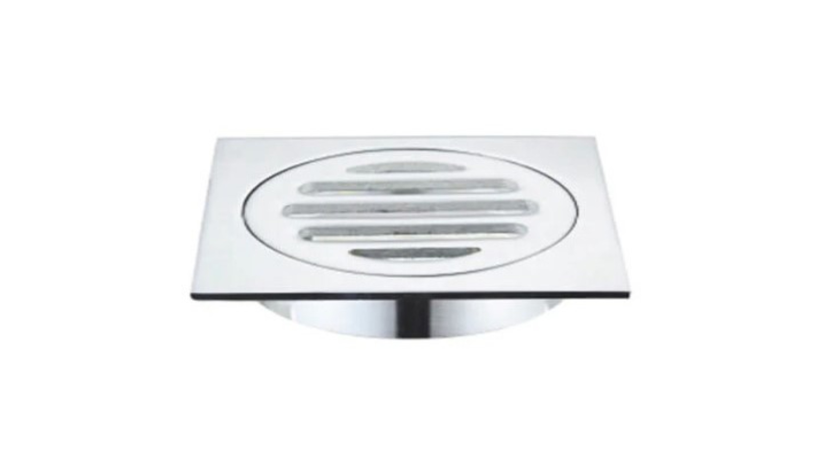 Meir 80mm Square Floor Grate Shower Drain Outlet - Chrome