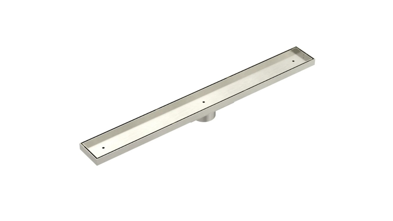 Meir 900mm Shower Channel Waste with Tile Insert - Brushed Nickel