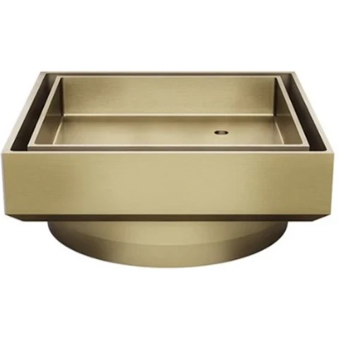 Meir Shower Waste with Tile Insert - Tiger Bronze