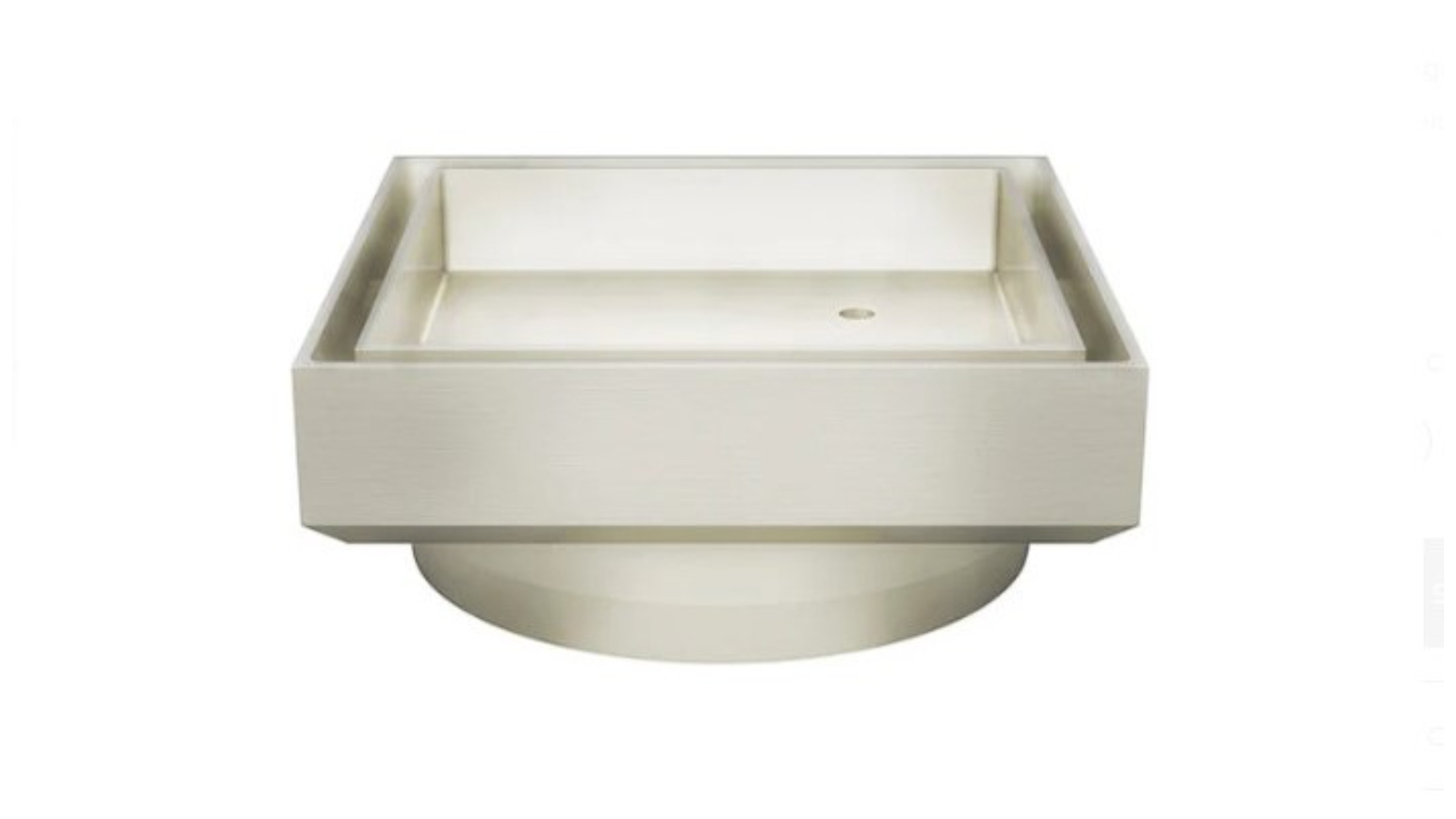 Meir Shower Waste with Tile Insert - Brushed Nickel