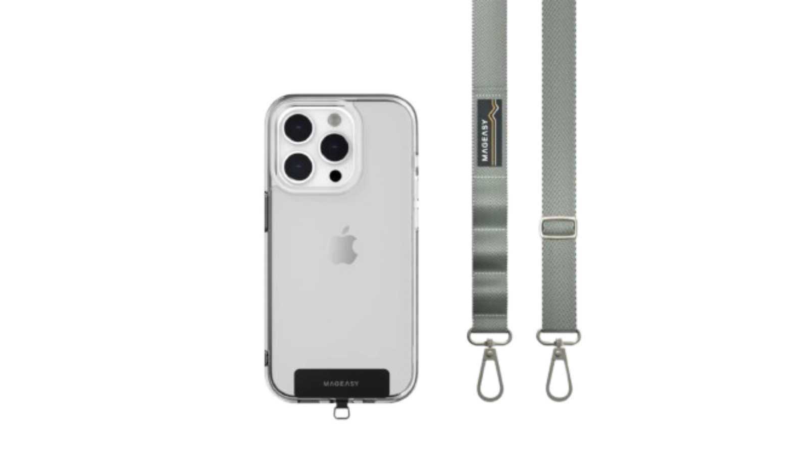 MagEasy 2cm Phone Strap and Strap Card - Misty Blue