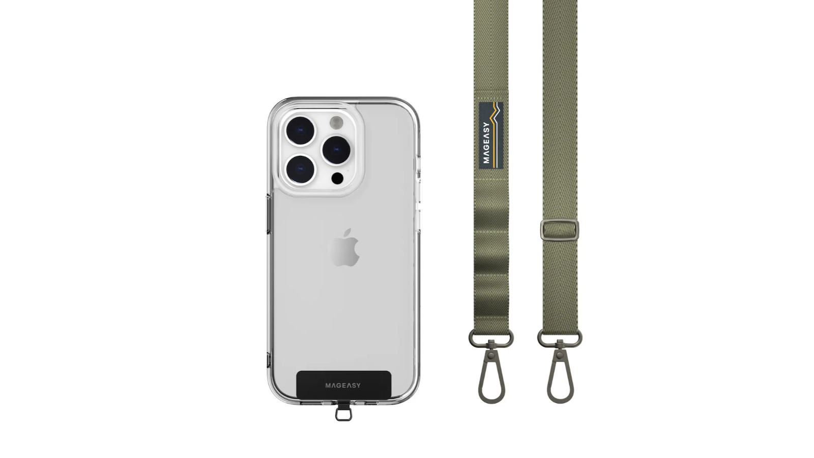 MagEasy 2cm Ultra-Thin Phone Strap and Strap Card - Army Green