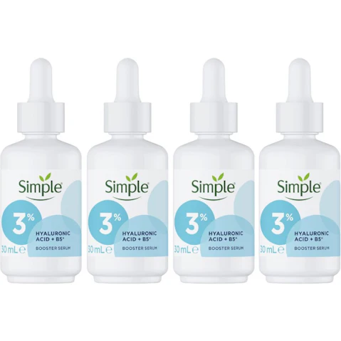 Simple 4 Piece 30ml Hyaluronic Acid and B5 Serum