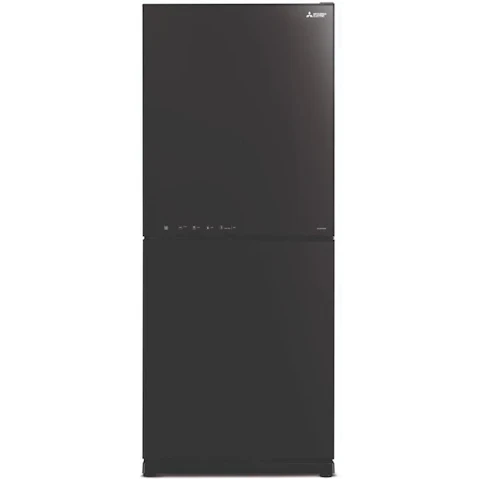 Mitsubishi Electric HGS 421L Bottom Mount Fridge - Brilliant Black